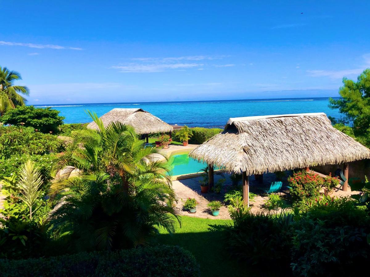 Superbe Bord De Mer, Acces Lagon Et Piscine Privee Paea Esterno foto